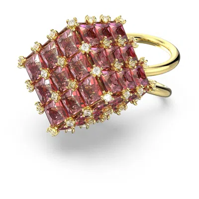 Swarovski Curiosa Cocktail Ring In Orange