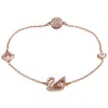 Swarovski Dazzling Swan Bracelet In Pink