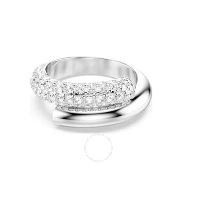 Swarovski Dextera Band Ring Rhodium Shiny Crystal In White