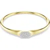 Swarovski Dextera Pave Crystal Cluster Bangle Bracelet In Gold