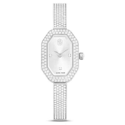 Swarovski Dextera Bangle Watch In Silver Tone