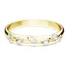 Swarovski Women's Dextera Goldtone & Crystal Mixed Cuts Bangle In White