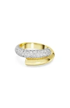 Swarovski Dextera Band Ring Round Gold Shiny Crystal