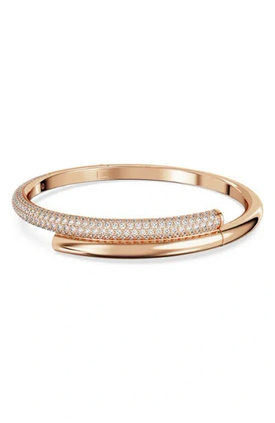 Swarovski Dextera Crystal Bangle In Rose Gold