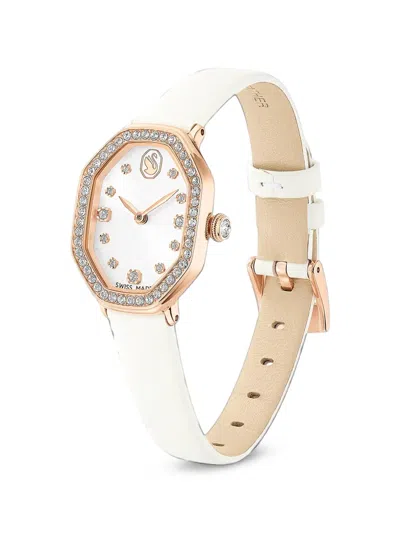 Swarovski Dextera Crystal Bezel 16mm Watch In White