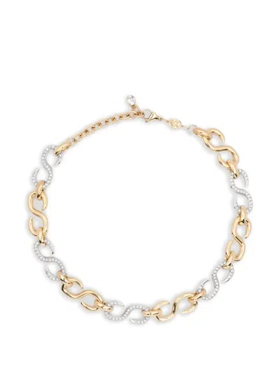 Swarovski Dextera Crystal Chain Necklace In Gold