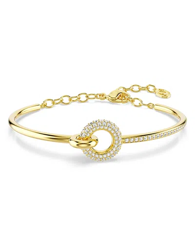 Swarovski Dextera Crystal Circle Bangle Bracelet In Gold