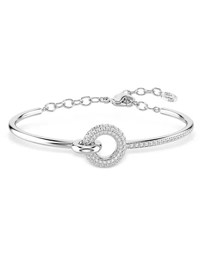 Swarovski Dextera Crystal Circle Bangle Bracelet In Silver