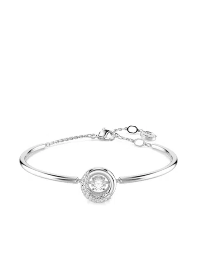 Swarovski Dextera Crystal-embellished Bangle Bracelet In Metallic