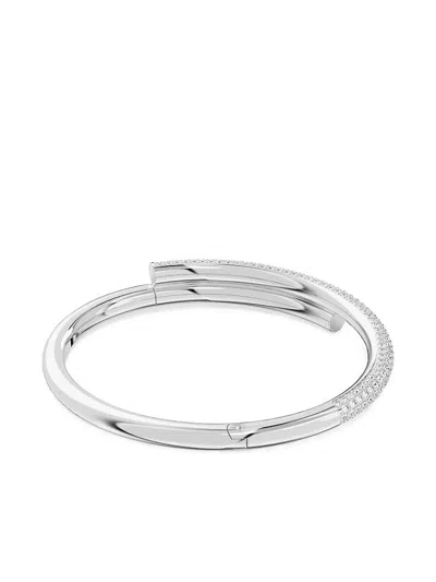 Swarovski Dextera Crystal-embellished Bangle Bracelet In Metallic