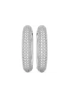 Swarovski Dextera Crystal-embellished Hoop Earrings In White