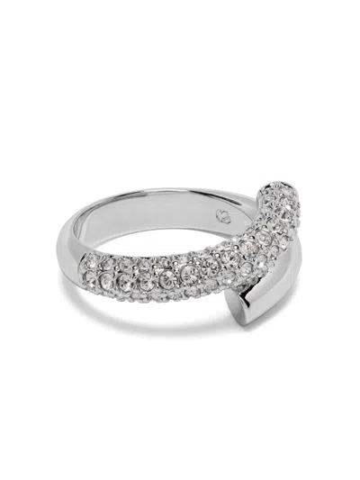 Swarovski Dextera Crystal-embellished Ring In Silver