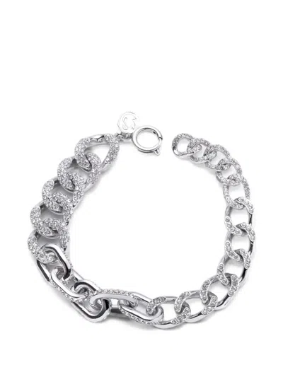 Swarovski Dextera Crystal-embellished Chain Bracelet In Silver