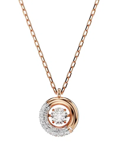 Swarovski Dextera Crystal-embellished Circular Necklace In Multi