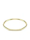 Swarovski Dextera Pave Crystal Geometric Bangle Bracelet In Gold