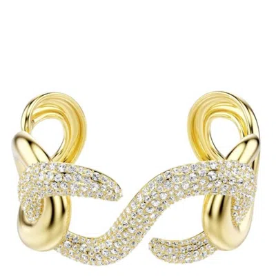 Swarovski Dextera Gold-tone Plated Cuff Bracelet