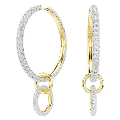 Swarovski Dextera Gold-tone Plated Hoop Earrings
