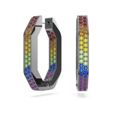 Swarovski Dextera Hoop Earrings In Multi