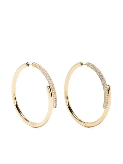 Swarovski Dextera Hoop Earrings In Gold