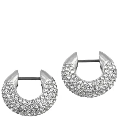 Swarovski Dextera Hoop Earrings In White
