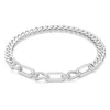 Swarovski Women's Dextera Rhodium-plated & Crystal Mixed Link Necklace In White