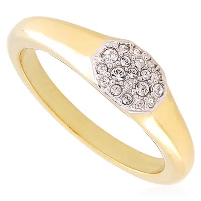 Swarovski Dextera Octagon Gold-tone Plated Ring