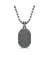 Swarovski Dextera Octagon Ruthenium Plated Pendant Necklace In Black