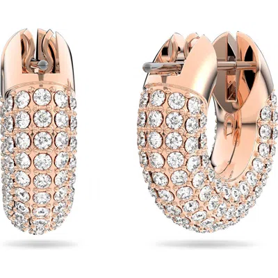 SWAROVSKI SWAROVSKI DEXTERA PAVÉ HOOP EARRINGS