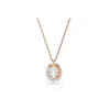 Swarovski Dextera Pendant Rose Gold Shiny Crystal In White
