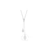 Swarovski Dextera Pendant Sphere & Cube Rhodium Shiny Crystal In White