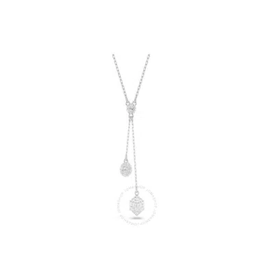 Swarovski Dextera Pendant Sphere & Cube Rhodium Shiny Crystal In White