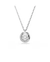 Swarovski Dextera Rhodium Plated Pendant Necklace In Metallic