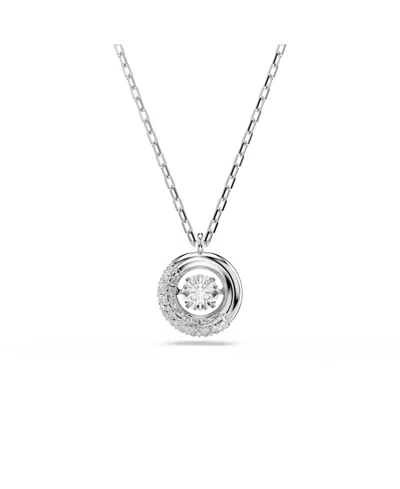SWAROVSKI DEXTERA RHODIUM PLATED PENDANT NECKLACE
