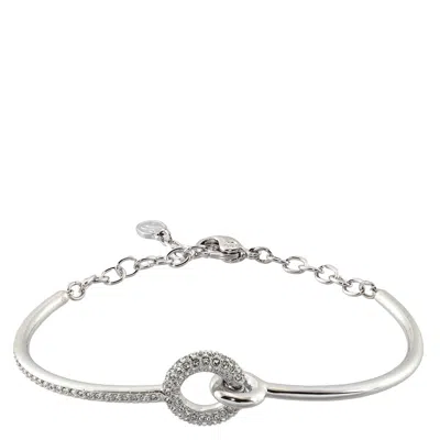 Swarovski Dextera Round Cut Bangle In Metallic