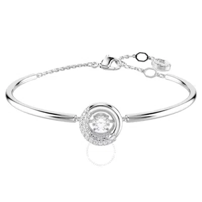 SWAROVSKI SWAROVSKI DEXTERA ROUND CUT RHODIUM PLATED BANGLE