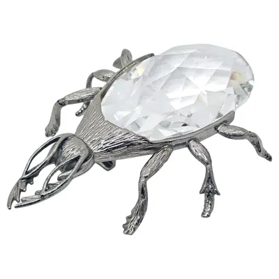 Pre-owned Swarovski Discontinued Model  Novelty Beetle Bottle Opener, C. 1978 In Gray