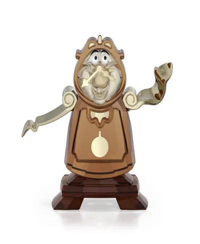 Swarovski Disney Beauty And The Beast Cogsworth Crystal Figurine In Multi