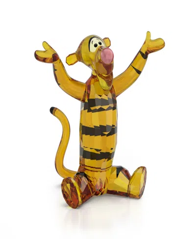 Swarovski Disney's Winnie The Pooh Tigger Crystal Figurine In Yellow