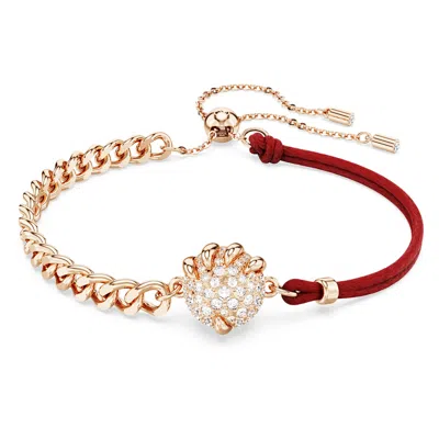 Swarovski Dragon & Phoenix Bracelet In Rouge