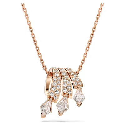 Swarovski Dragon & Phoenix Pendant In White