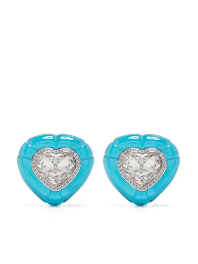 Swarovski Dulcis Clip Earrings In Blue