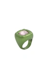 Swarovski Dulcis Cocktail Ring Woman Ring Pink Size 5.25  Crystal, Aluminum In Pink