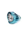 Swarovski Dulcis Cocktail Ring In Blue