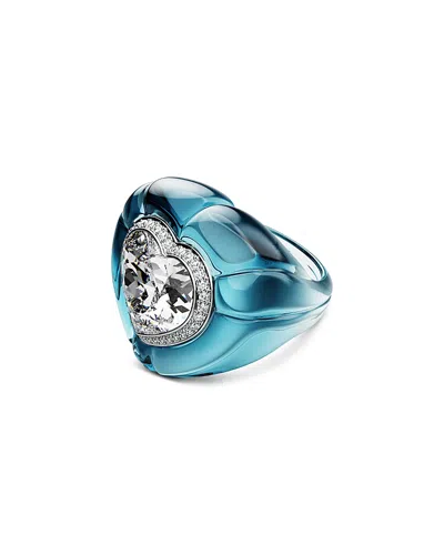 SWAROVSKI DULCIS MULTICOLOR CRYSTAL HEART STATEMENT RING