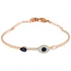 Swarovski Duo Evil Eye Bangle 5171991 In Gold