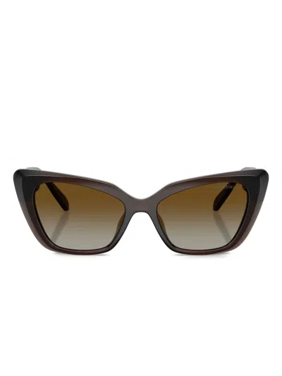 Swarovski Embellished Cat-eye Sunglasses In Black
