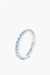 Swarovski Rhodium Plated Round Cut Matrix Ring