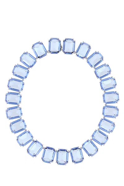 Swarovski Embellished Metal Millenia Collar Necklace In Blue
