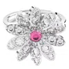 Swarovski Eternal Flower Ring In Pink