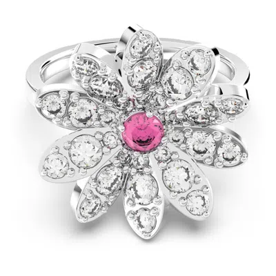 Swarovski Eternal Flower Ring In Pink